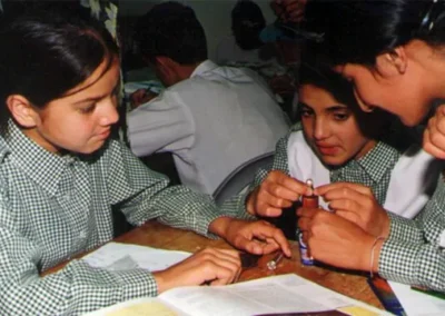 A science project in progress at Pearl Valley Public School