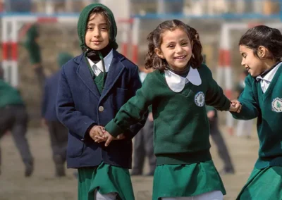 Children playing at Soan Valley Public School