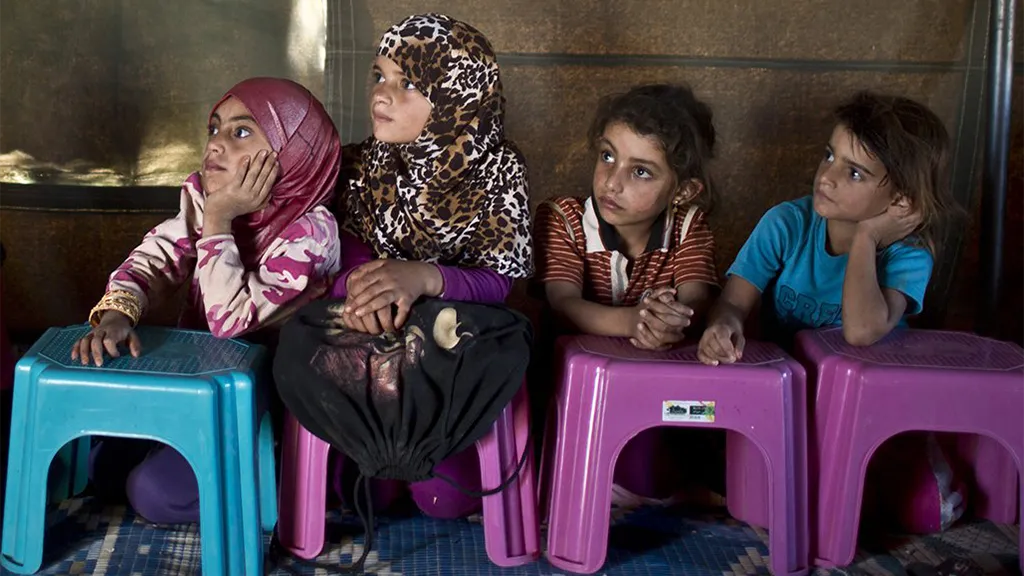 Children receiving a makeshift education