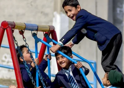 Having fun at Soan Valley Public School