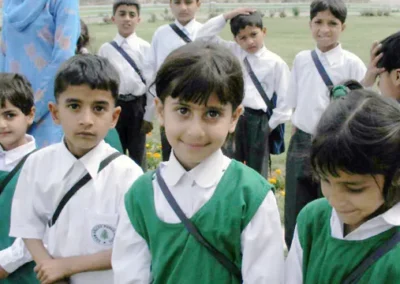 School assembly at Soan Valley Public School