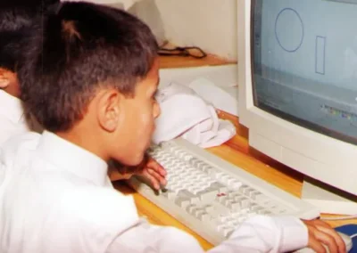 Students in the IT department at Pearl Valley Public School