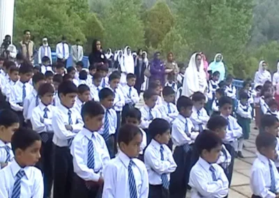 The first assembly at Banjosa Valley Public School on 24th March, 2009
